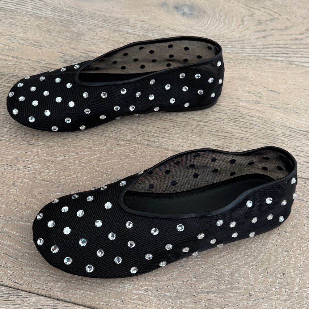 Khaite Marcy Flats in Black Size 38.5 - Picture 4 of 7